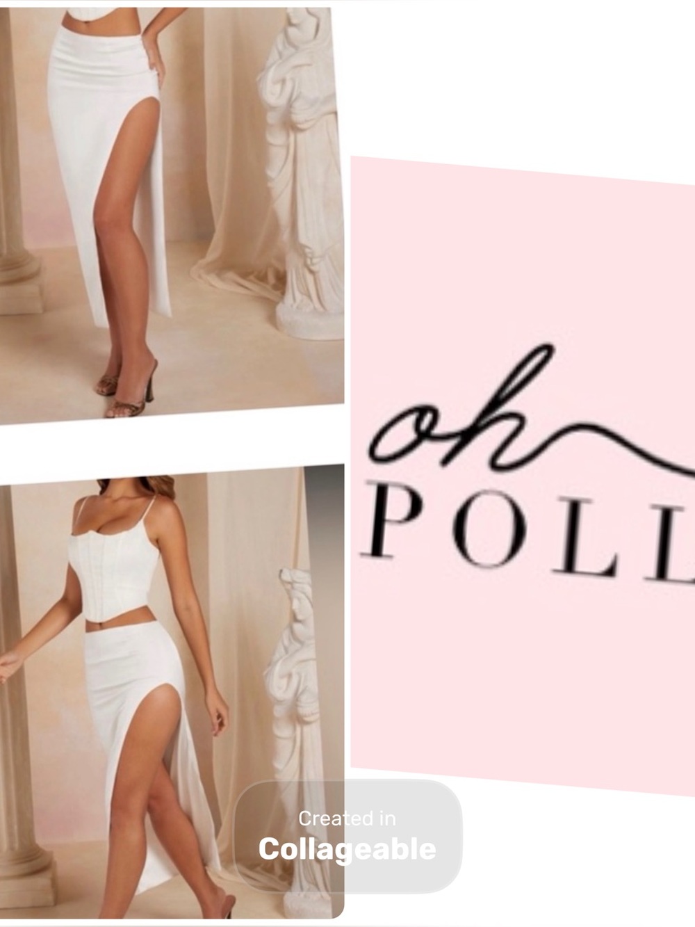 ‼️🤩WOW‼️OH POLY SKIRT‼️Raven Satiny Thigh High Split Lined Maxi Skirt MED
